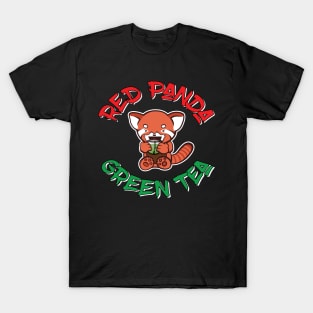 Red Panda Green Tea T-Shirt